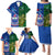 Custom Samoa And Ireland Rugby Family Matching Puletasi Dress and Hawaiian Shirt 2023 World Cup Manu Samoa With Shamrocks LT14 - Polynesian Pride