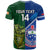 Custom Samoa And Ireland Rugby T Shirt 2023 World Cup Manu Samoa With Shamrocks LT14 - Polynesian Pride