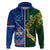 Samoa And South Africa Rugby Hoodie 2023 World Cup Manu Samoa With Springboks LT14 - Polynesian Pride