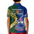 Samoa And South Africa Rugby Kid Polo Shirt 2023 World Cup Manu Samoa With Springboks LT14 - Polynesian Pride