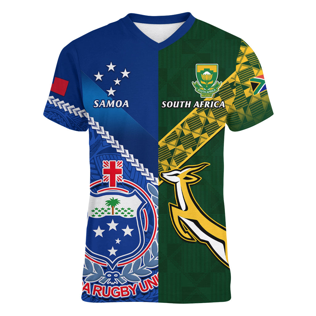 samoa-and-south-africa-rugby-women-v-neck-t-shirt-2023-world-cup-manu-samoa-with-springboks