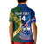 Custom Samoa And South Africa Rugby Kid Polo Shirt 2023 World Cup Manu Samoa With Springboks LT14 - Polynesian Pride