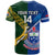 Custom Samoa And South Africa Rugby T Shirt 2023 World Cup Manu Samoa With Springboks LT14 - Polynesian Pride