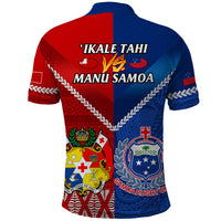 Samoa And Tonga Rugby Polo Shirt 2023 World Cup Manu Samoa With Ikale Tahi LT14 - Polynesian Pride