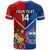 Custom Samoa And Tonga Rugby T Shirt 2023 World Cup Manu Samoa With Ikale Tahi LT14 - Polynesian Pride