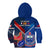 Samoa And France Rugby Kid Hoodie 2023 World Cup Manu Samoa With Les Bleus LT14 - Polynesian Pride