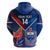 Custom Samoa And France Rugby Hoodie 2023 World Cup Manu Samoa With Les Bleus LT14 - Polynesian Pride