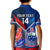 Custom Samoa And France Rugby Kid Polo Shirt 2023 World Cup Manu Samoa With Les Bleus LT14 - Polynesian Pride