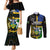 South Sea Islanders Couples Matching Mermaid Dress and Long Sleeve Button Shirts Kanakas With Solomon Islands Coat Of Arms LT14 Black - Polynesian Pride