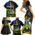 South Sea Islanders Family Matching Short Sleeve Bodycon Dress and Hawaiian Shirt Kanakas With Solomon Islands Coat Of Arms LT14 - Polynesian Pride