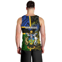 South Sea Islanders Men Tank Top Kanakas With Solomon Islands Coat Of Arms LT14 - Polynesian Pride