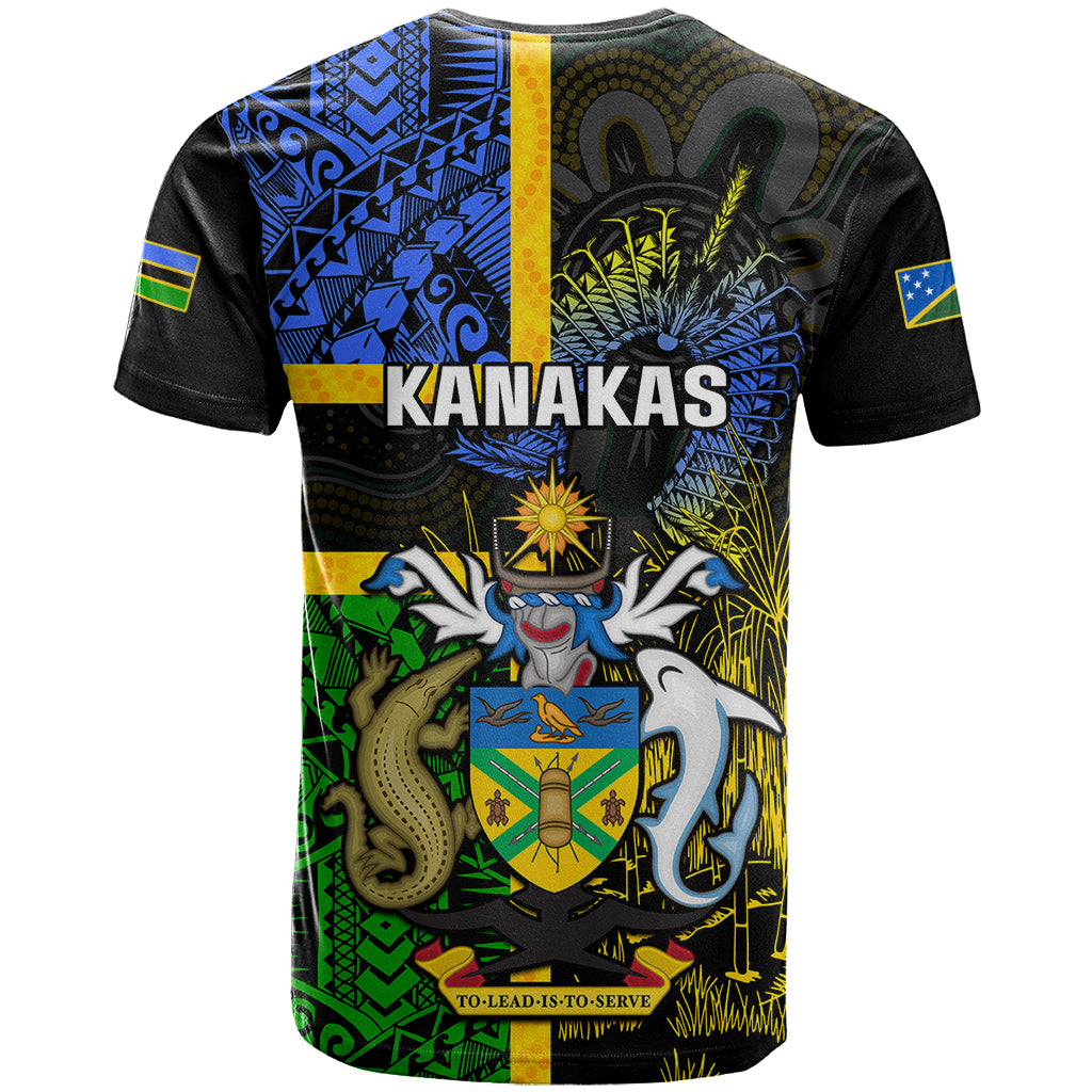 South Sea Islanders T Shirt Kanakas With Solomon Islands Coat Of Arms LT14 - Polynesian Pride