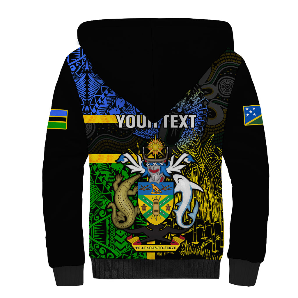 personalised-south-sea-islanders-sherpa-hoodie-kanakas-with-solomon-islands-coat-of-arms