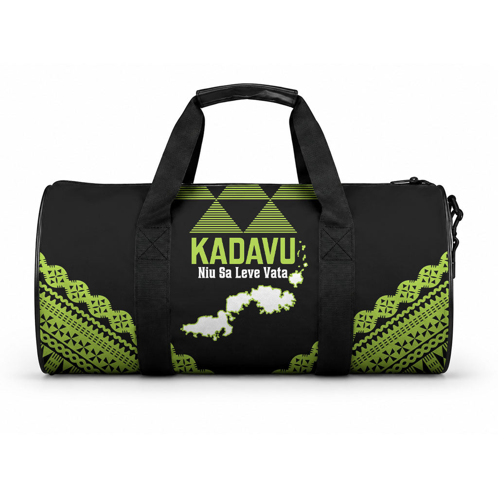 Kadavu Fiji 2026 Rugby Duffle Bag Niu Sa Leve Vata Fijian Tapa Pattern