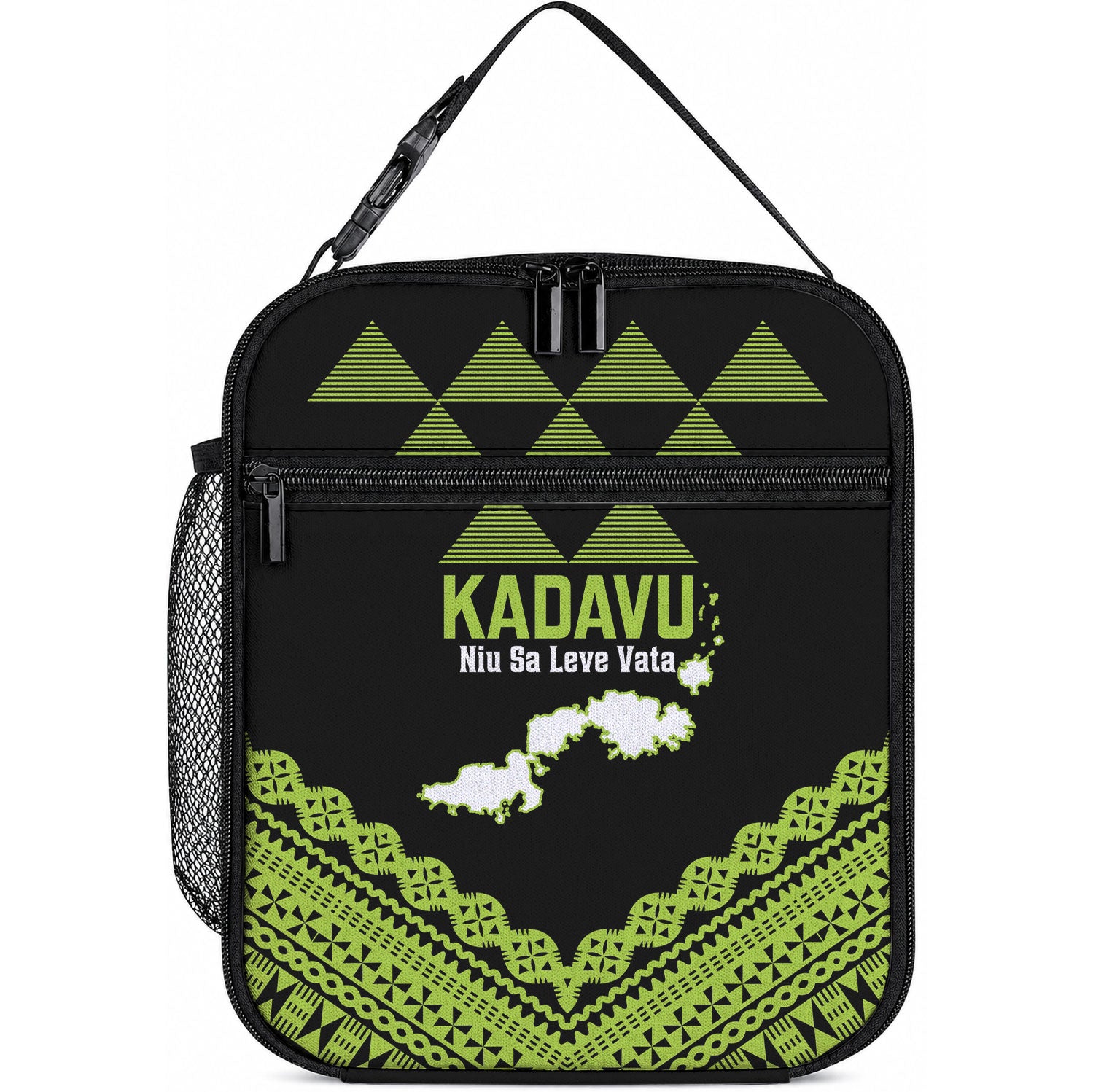 Kadavu Fiji 2026 Rugby Lunch Bag Niu Sa Leve Vata Fijian Tapa Pattern