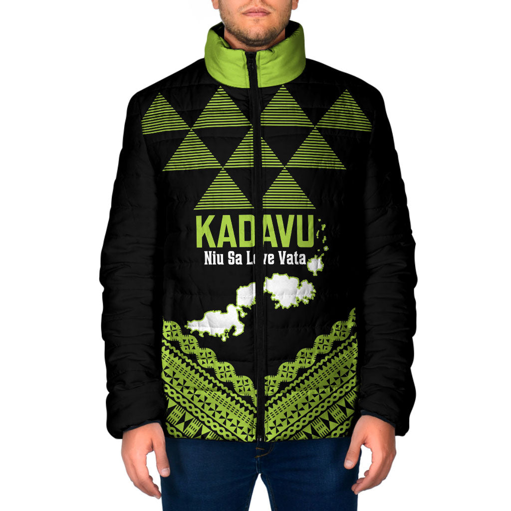 Kadavu Fiji 2026 Rugby Custom Padded Jacket Niu Sa Leve Vata Fijian Tapa Pattern