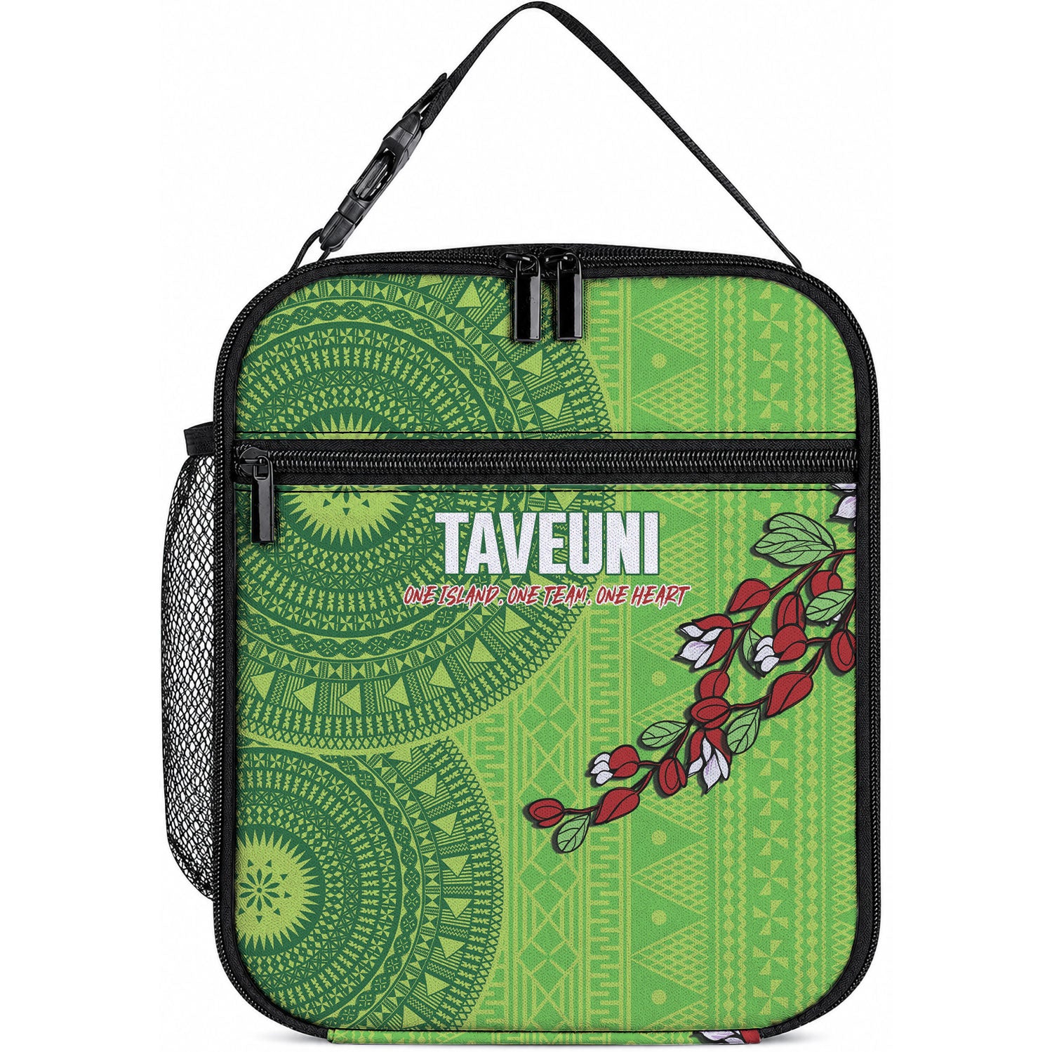 Taveuni Fiji 2026 Rugby Lunch Bag Tagimoucia Fijian Tapa Pattern