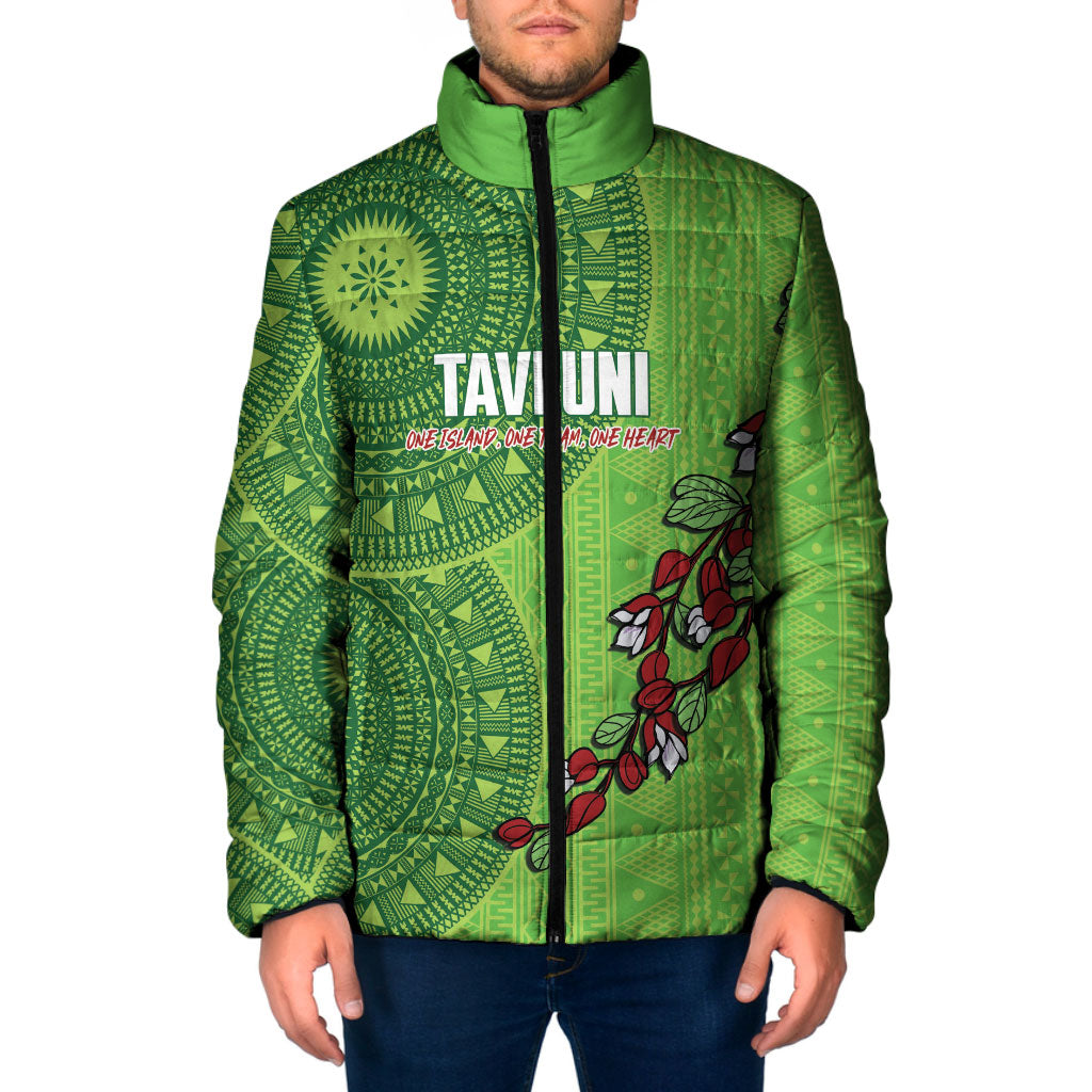 Taveuni Fiji 2026 Rugby Custom Padded Jacket Tagimoucia Fijian Tapa Pattern