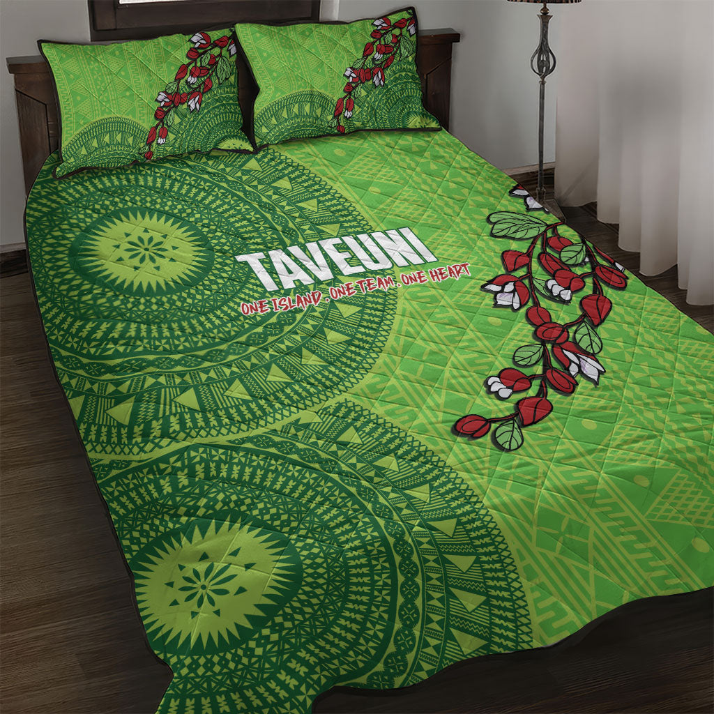 Taveuni Fiji 2026 Rugby Quilt Bed Set Tagimoucia Fijian Tapa Pattern