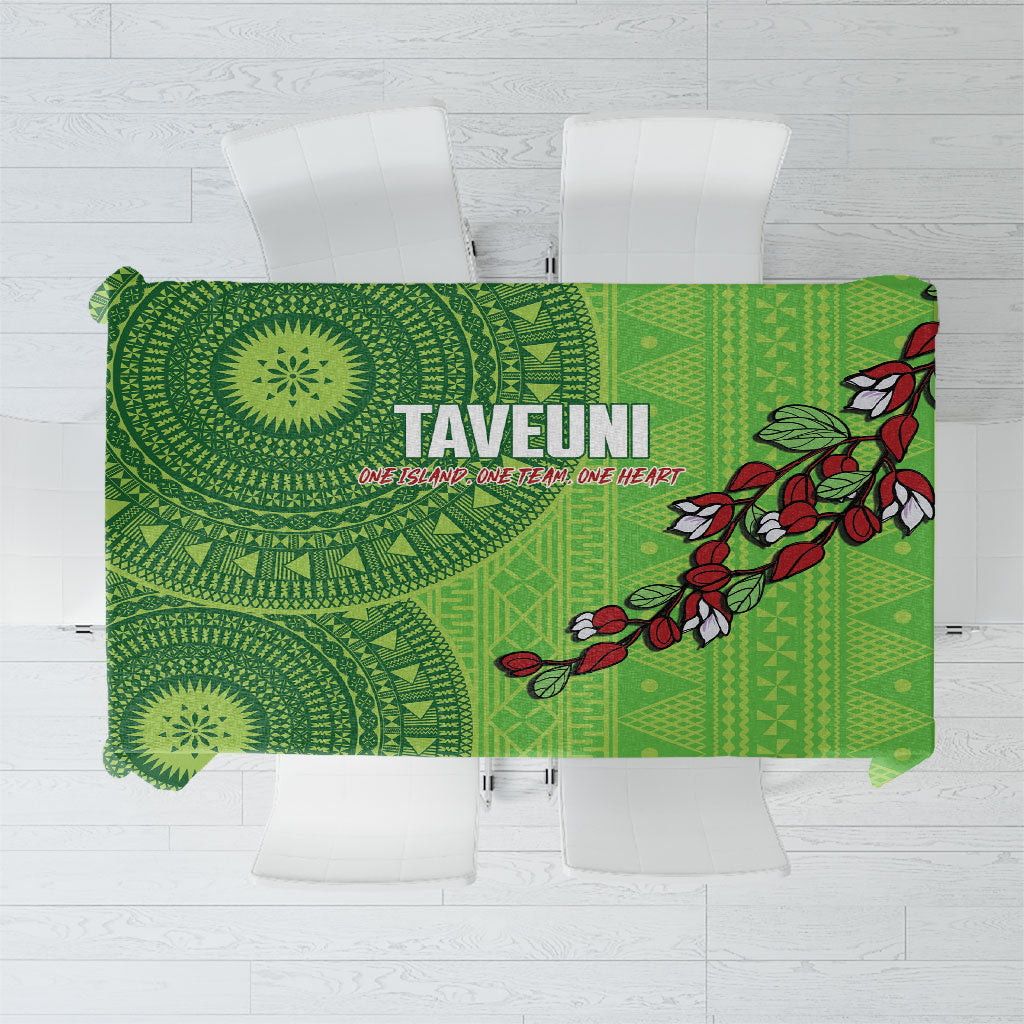 Taveuni Fiji 2026 Rugby Tablecloth Tagimoucia Fijian Tapa Pattern