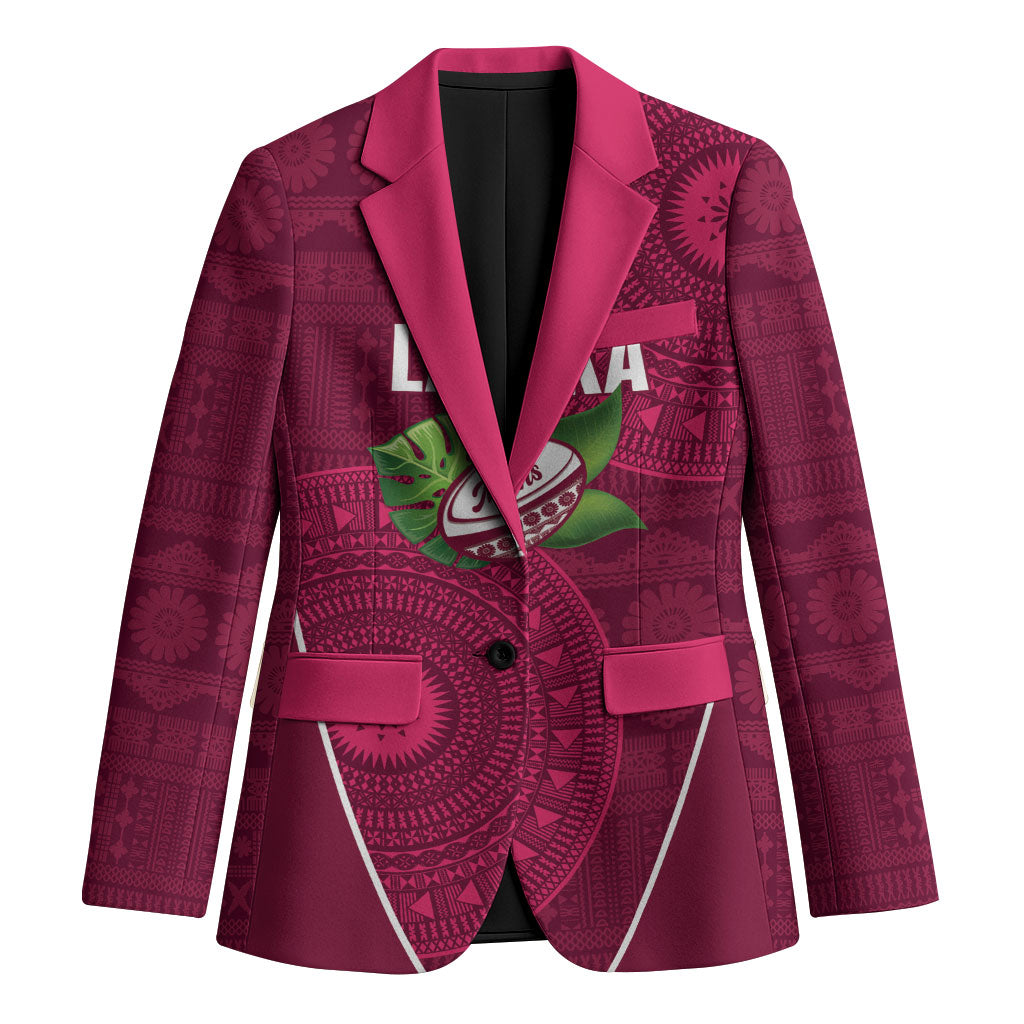 Lautoka Fiji 2026 Rugby Custom Blazer Go Maroons Fijian Tapa Pattern