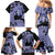 Purple Hawaii Family Matching Mermaid Dress and Hawaiian Shirt Tapa Cloth Mix Tropical Flowers Pastel Vibes LT14 - Polynesian Pride