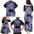 Purple Hawaii Family Matching Puletasi Dress and Hawaiian Shirt Tapa Cloth Mix Tropical Flowers Pastel Vibes LT14 - Polynesian Pride