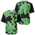 Green Hawaii Baseball Jersey Tapa Cloth Mix Tropical Flowers Pastel Vibes LT14 - Polynesian Pride