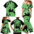 Green Hawaii Family Matching Mermaid Dress and Hawaiian Shirt Tapa Cloth Mix Tropical Flowers Pastel Vibes LT14 - Polynesian Pride