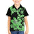 Green Hawaii Family Matching Off Shoulder Short Dress and Hawaiian Shirt Tapa Cloth Mix Tropical Flowers Pastel Vibes LT14 Son's Shirt Green - Polynesian Pride