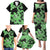 Green Hawaii Family Matching Puletasi Dress and Hawaiian Shirt Tapa Cloth Mix Tropical Flowers Pastel Vibes LT14 - Polynesian Pride