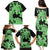 Green Hawaii Family Matching Puletasi Dress and Hawaiian Shirt Tapa Cloth Mix Tropical Flowers Pastel Vibes LT14 - Polynesian Pride