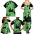 Green Hawaii Family Matching Summer Maxi Dress and Hawaiian Shirt Tapa Cloth Mix Tropical Flowers Pastel Vibes LT14 - Polynesian Pride