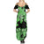 Green Hawaii Family Matching Summer Maxi Dress and Hawaiian Shirt Tapa Cloth Mix Tropical Flowers Pastel Vibes LT14 - Polynesian Pride