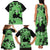 Green Hawaii Family Matching Tank Maxi Dress and Hawaiian Shirt Tapa Cloth Mix Tropical Flowers Pastel Vibes LT14 - Polynesian Pride