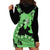 Green Hawaii Hoodie Dress Tapa Cloth Mix Tropical Flowers Pastel Vibes LT14 - Polynesian Pride