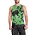 Green Hawaii Men Tank Top Tapa Cloth Mix Tropical Flowers Pastel Vibes LT14 - Polynesian Pride