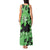 Green Hawaii Tank Maxi Dress Tapa Cloth Mix Tropical Flowers Pastel Vibes LT14 - Polynesian Pride