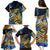 Polynesia Fabric Family Matching Puletasi Dress and Hawaiian Shirt Polynesian Tribal With Frangipani Flowers LT14 - Polynesian Pride