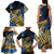 Polynesia Fabric Family Matching Tank Maxi Dress and Hawaiian Shirt Polynesian Tribal With Frangipani Flowers LT14 - Polynesian Pride