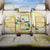 Gold And White Polynesia Plumeria Back Car Seat Cover Curves Tropical Vibes