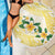 Gold And White Polynesia Plumeria Beach Blanket Curves Tropical Vibes