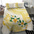 Gold And White Polynesia Plumeria Bedding Set Curves Tropical Vibes