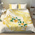 Gold And White Polynesia Plumeria Bedding Set Curves Tropical Vibes