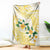 Gold And White Polynesia Plumeria Blanket Curves Tropical Vibes