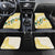 Gold And White Polynesia Plumeria Car Mats Curves Tropical Vibes