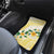 Gold And White Polynesia Plumeria Car Mats Curves Tropical Vibes