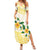 Gold And White Polynesia Plumeria Family Matching Summer Maxi Dress and Hawaiian Shirt Curves Tropical Vibes