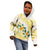 Gold And White Polynesia Plumeria Kid Hoodie Curves Tropical Vibes