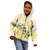 Gold And White Polynesia Plumeria Kid Hoodie Curves Tropical Vibes